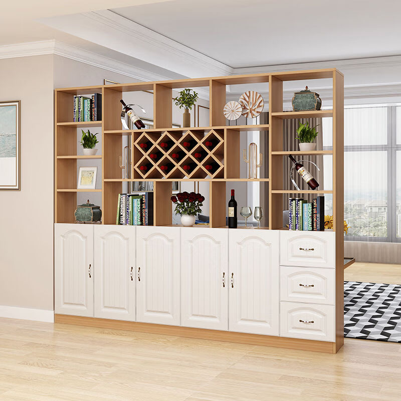 米朗豪酒柜隔断柜客厅简约玄关柜屏风柜进门鞋柜红酒架储物柜家用门厅