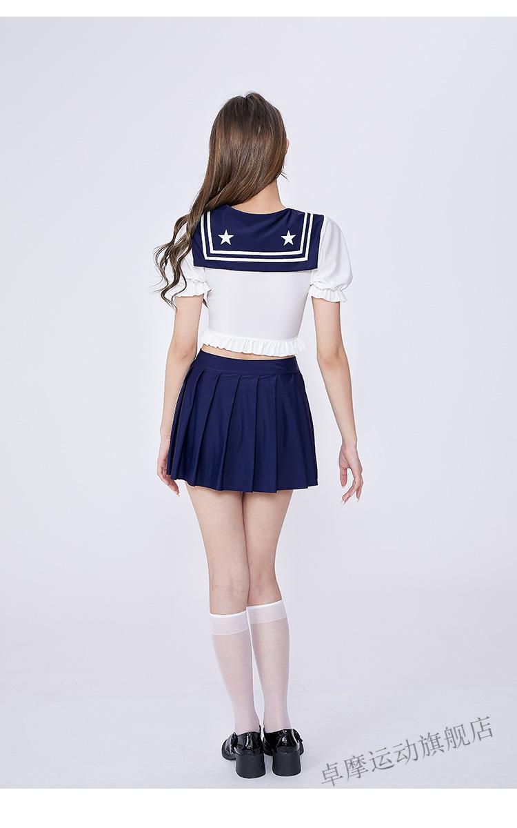 【夏季上新】假面猫 jk制服分体泳衣女遮肚显欲风少女学生保守泡温泉