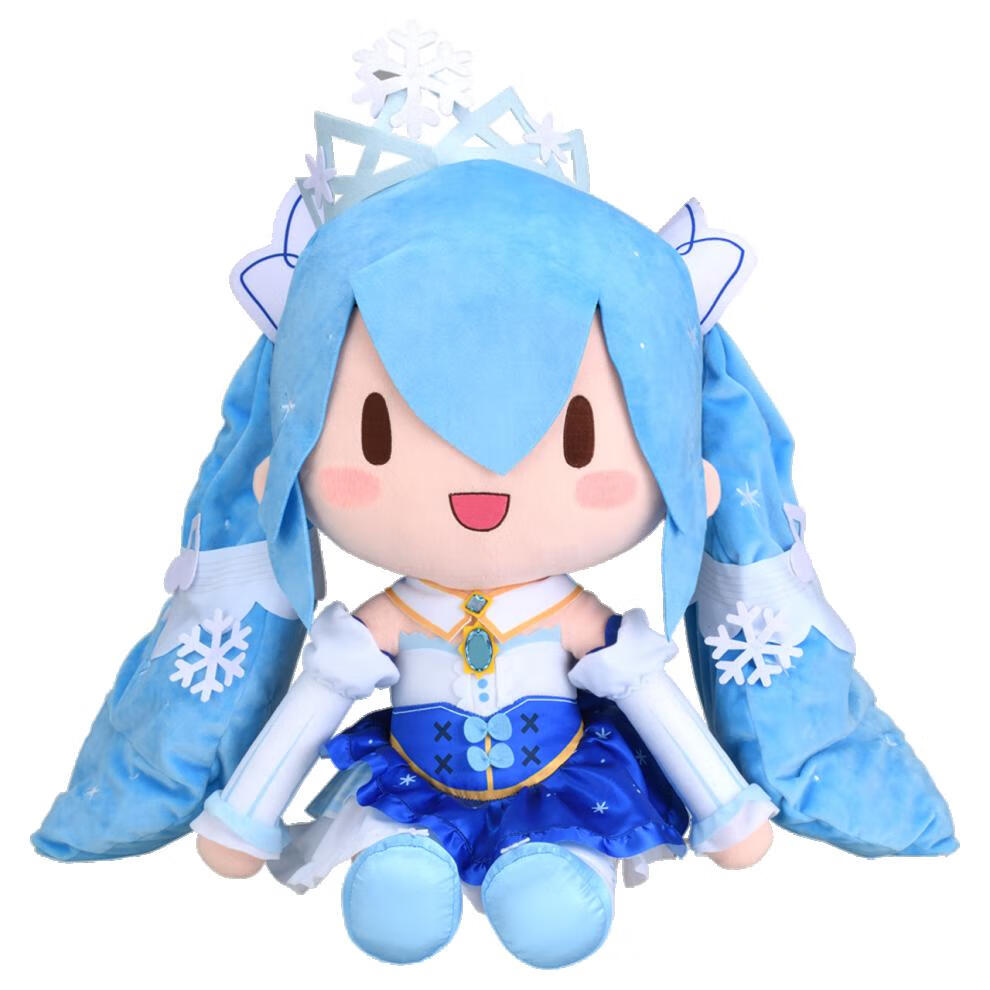 fufu初音未来玩偶 现货 sega 初音未来 蝴蝶结 圣诞fufu雪初音公式趴