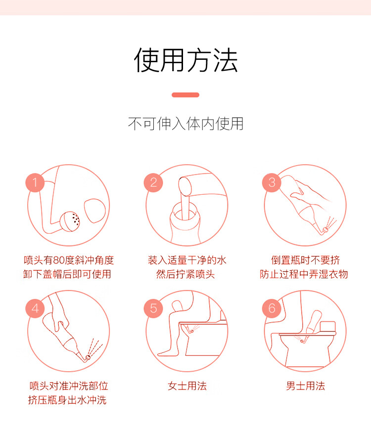 会阴冲洗器产妇婴儿洗屁屁洗阴器女性私处清洗喷壶外阴清洁器srk