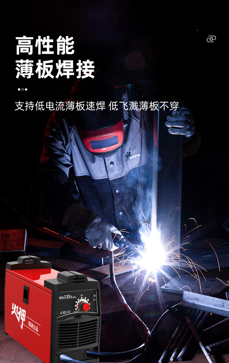 瑞凌无气二保焊机一体电焊机小型220v两用二氧化碳气体保护焊豪华套餐