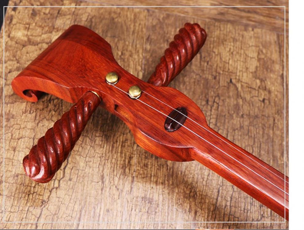 花梨木曲胡河南坠子坠胡演奏级戏剧团曲胡坠琴乐器