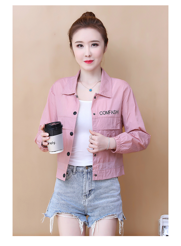 女生防晒衣无帽透气衣冰丝女装新款夏天穿的长袖夏季薄款女士短外套