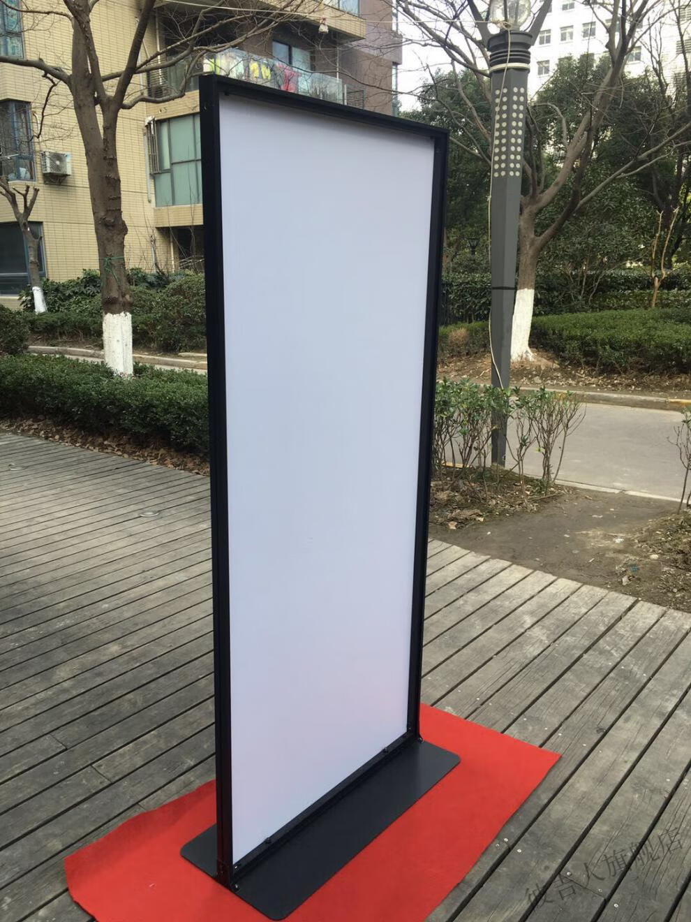 立式展架广告指示牌铝合金立牌宣传海报架易拉宝门型架展示架 80x200