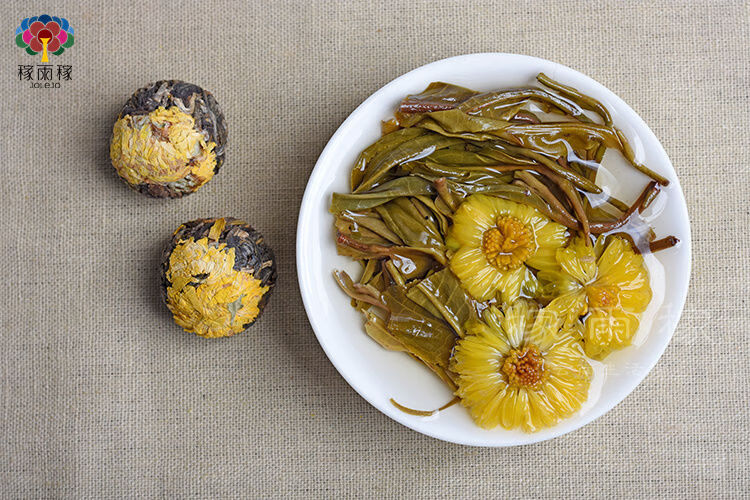 云南龙珠花茶古法揉制古树普洱生茶天然花草茶一粒一泡方便18粒龙珠