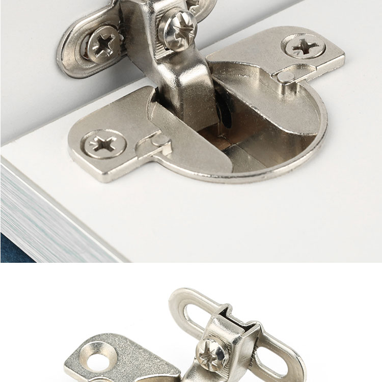铰链全盖侧板25衣柜内开门小铰链合页五金配件 锌合金全盖铰链【图片