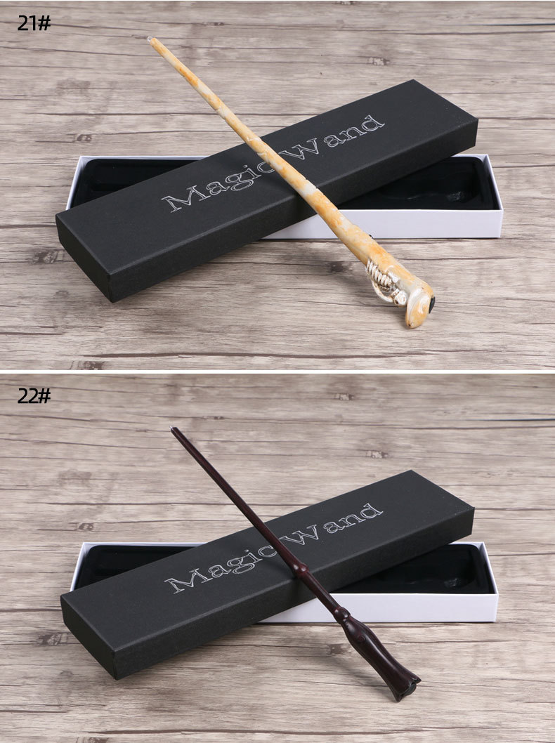 周边发光魔法棒魔杖权杖金属芯周边演出赫敏法杖教授教鞭道具 16#罗恩