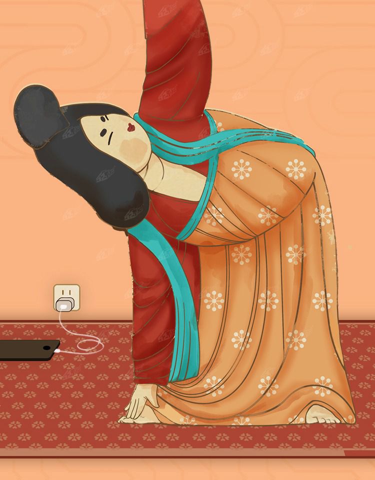 系列仕女日常瑜伽篇光彩照人超活化盲盒国潮玩摆件故宫大唐抱熊拆盒