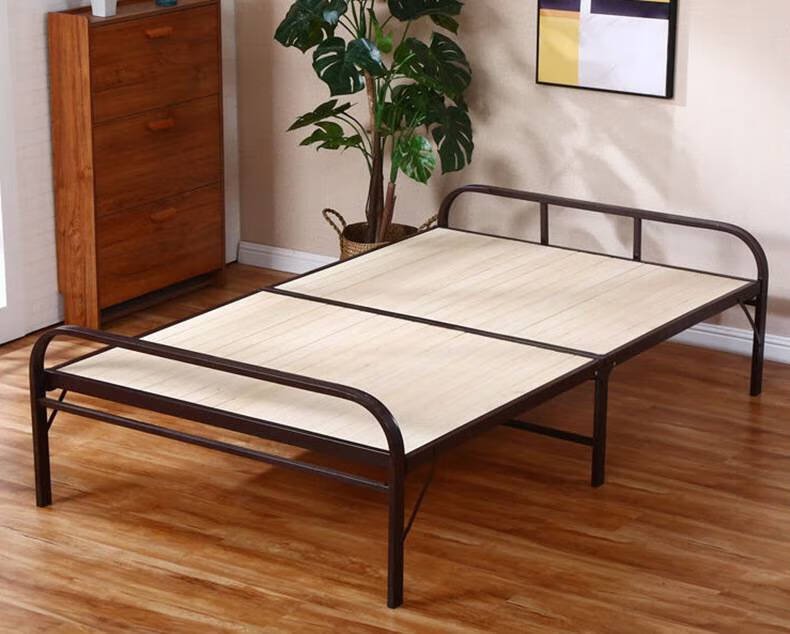 竹板床折叠床 厂家现货家用 现代简约便捷竹床硬板床成人卧室单人