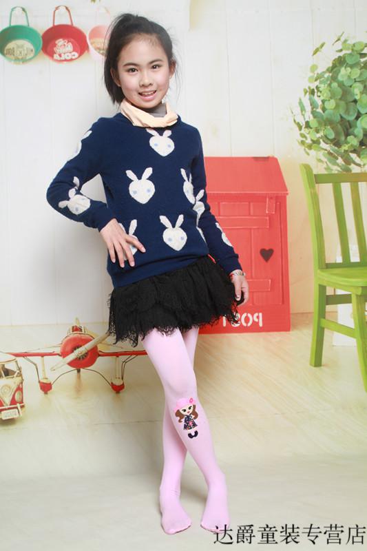 袜9岁小孩子3连体袜踩脚儿童7女孩打底裤小女孩白色舞蹈丝袜小孩袜子