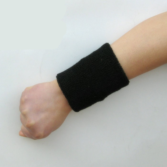 护腕吸汗加厚保暖男女头带篮球羽毛球排球护臂定制红色1只护腕长10cm