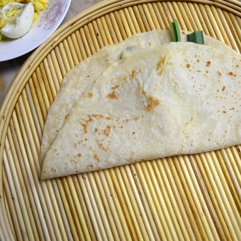 景芝三页饼一斤装卷饼山东特产手抓饼千层饼手擀饼卤肉卷饼皮 卤肉