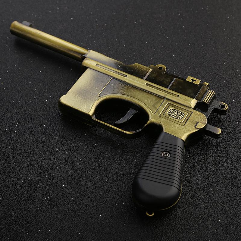 金属手炝成人大号1205大号王八盒子驳壳毛瑟全金属不可发射军事模型可