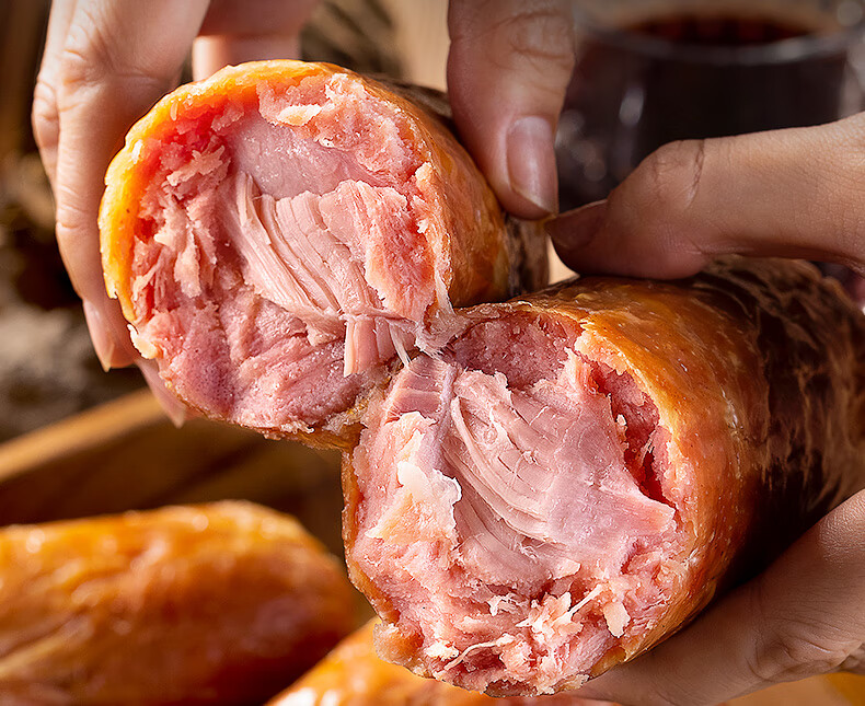 5折青岛老火腿450g纯肉特产大火腿老香肠腱子肉整腿三明治切片青岛老