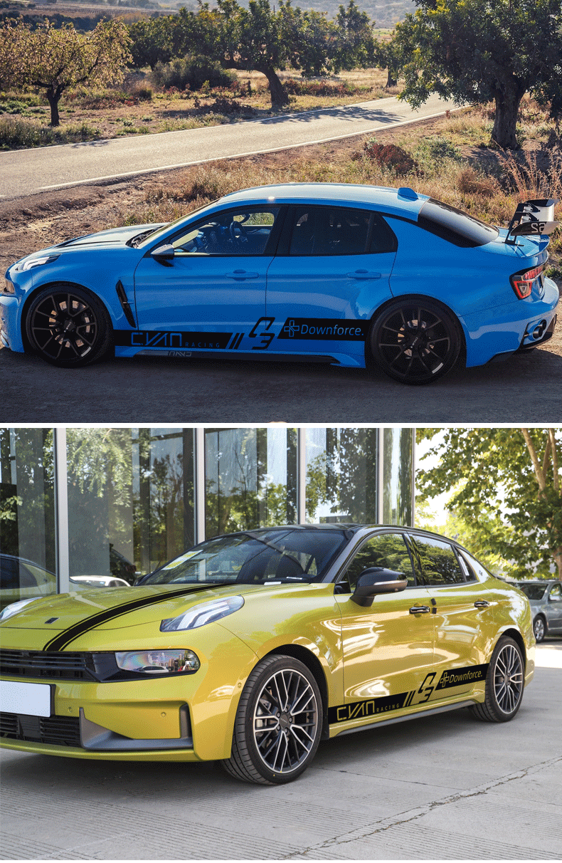 2022款领克03拉花车贴原厂款装饰用品适用于 cyan机盖创意贴画车身