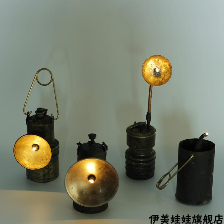 老物件古玩老嘎斯灯瓦斯灯电石灯提灯民俗老物件收藏品铜铁质矿灯古玩