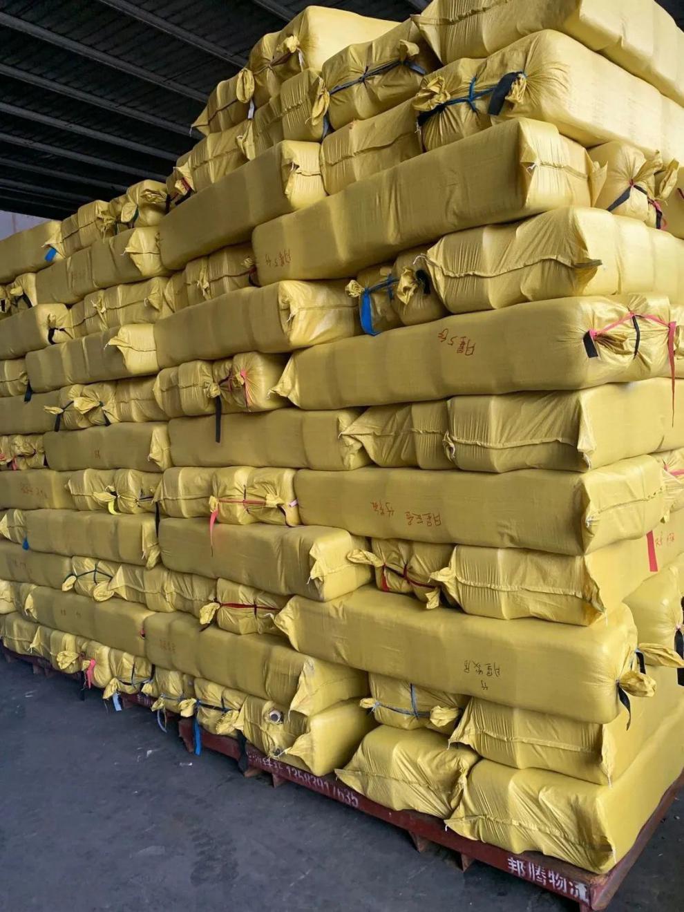 亮黄色加厚袋子玉米稻谷袋农用袋编织袋快递打包口袋蛇皮袋批发 奔新