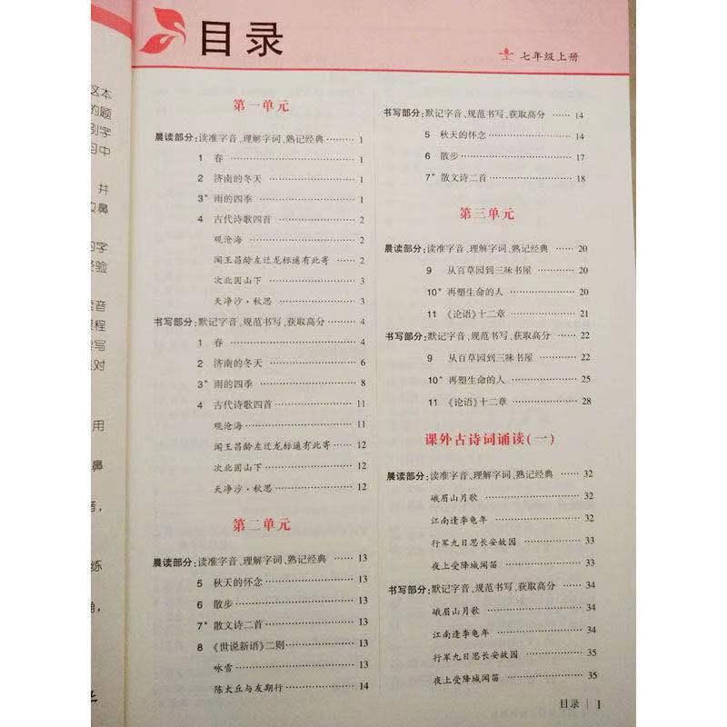 点墨成金字帖七八年级册同步字帖九年级初中中考语文千字贴七年级下册