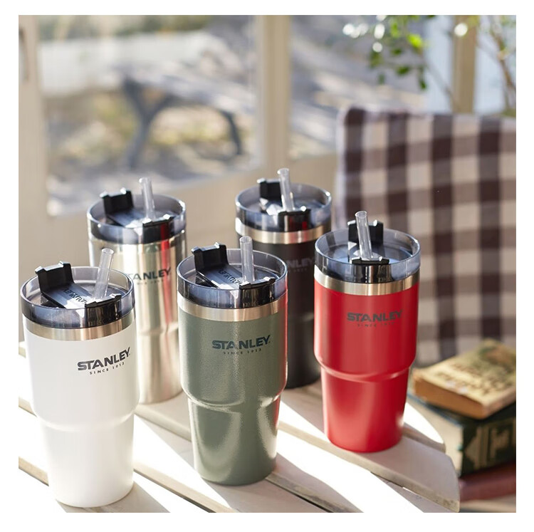 史丹利保温杯 stanley史丹利 吸管杯情侣咖啡杯保温杯健身水壶创意 水