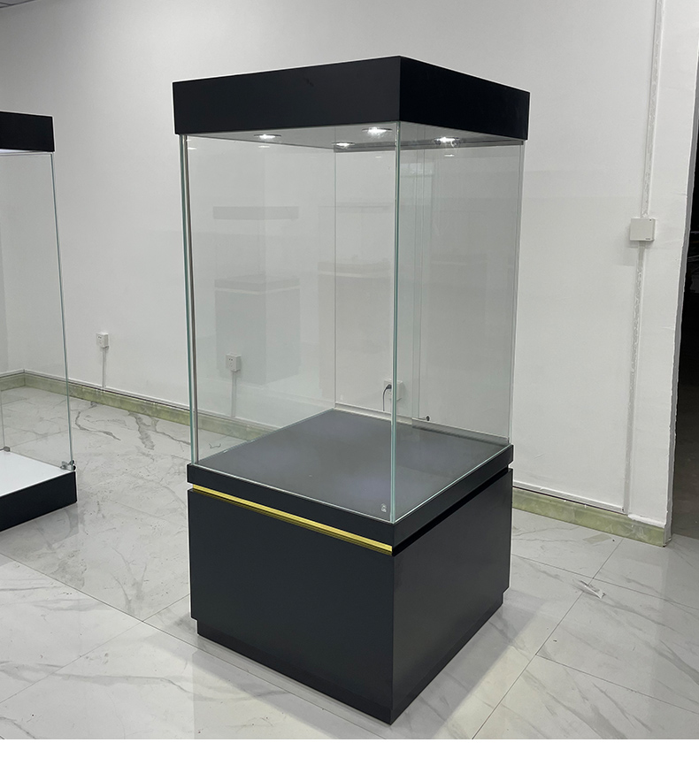 甄郝 定制玻璃博物馆展示柜陈列柜雕像展览柜花瓶古董历史文物展陈