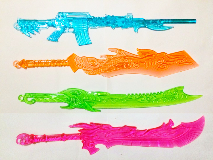 水晶塑料玩具刀大号全套水晶塑料兵l器玩具刀武l器小刀儿童刀剑兵l器
