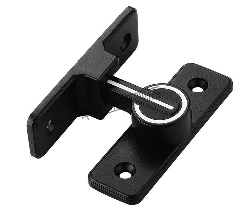 申电金 免打孔门扣90度卫生间门锁推拉门锁扣卡扣移门180度插销门栓