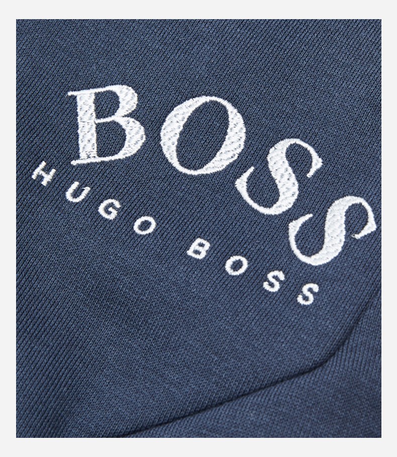 hugo boss 雨果博斯 男士logo刺绣字母休闲裤 黑色 50418952 006 s