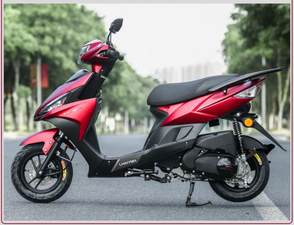 新品as福喜创核125cc踏板燃油摩托车雅马哈可上牌电喷外卖酷冰蓝蓝芯