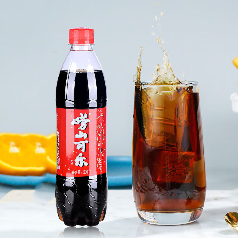 崂山可乐500ml24瓶青岛特产崂山可乐儿时的味道健康型碳酸饮料整箱