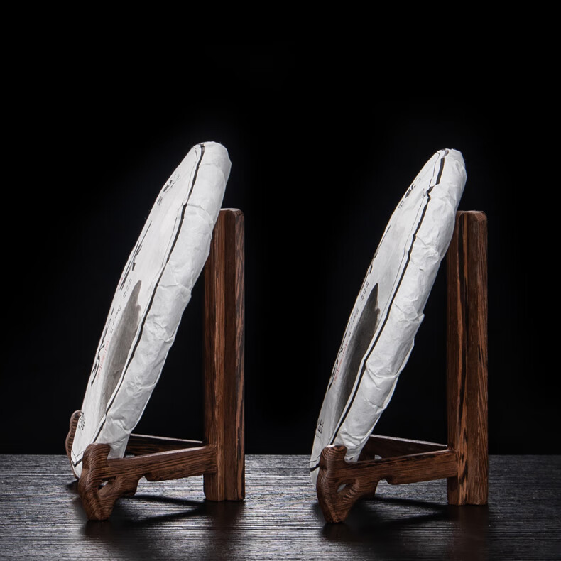 普洱茶架子茶饼架实木展示架家用茶托架白茶茶饼支架茶架茶具配件木质