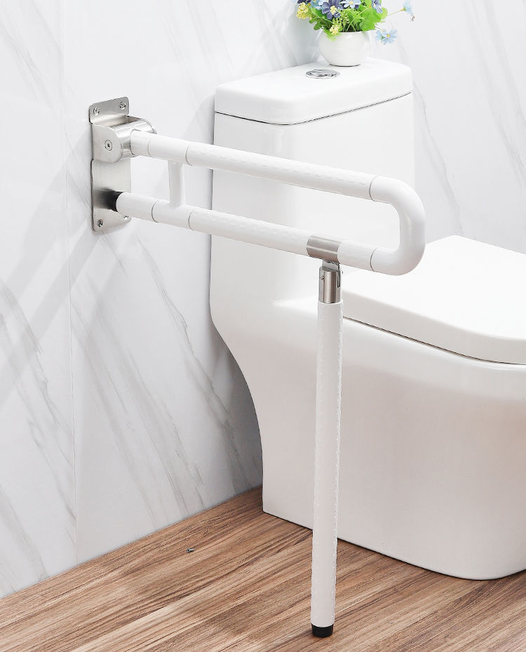 希谜卫生间老人防滑马桶无障碍浴室坐便器折叠残疾人厕所安全扶手栏杆