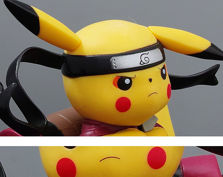口袋妖怪系列皮卡丘神奇比卡丘鸣人cos火影忍者摆件模型 六道(空心)