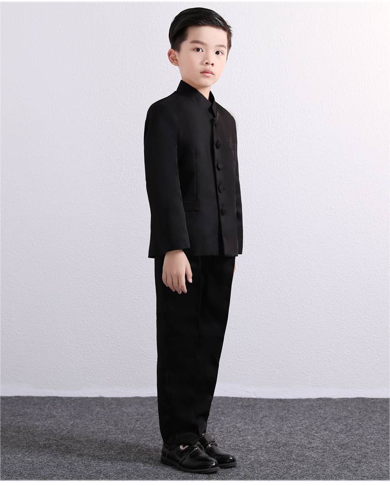 青少年男生中山装民国学生装儿童学生表演服中国风演出服男童装五四青