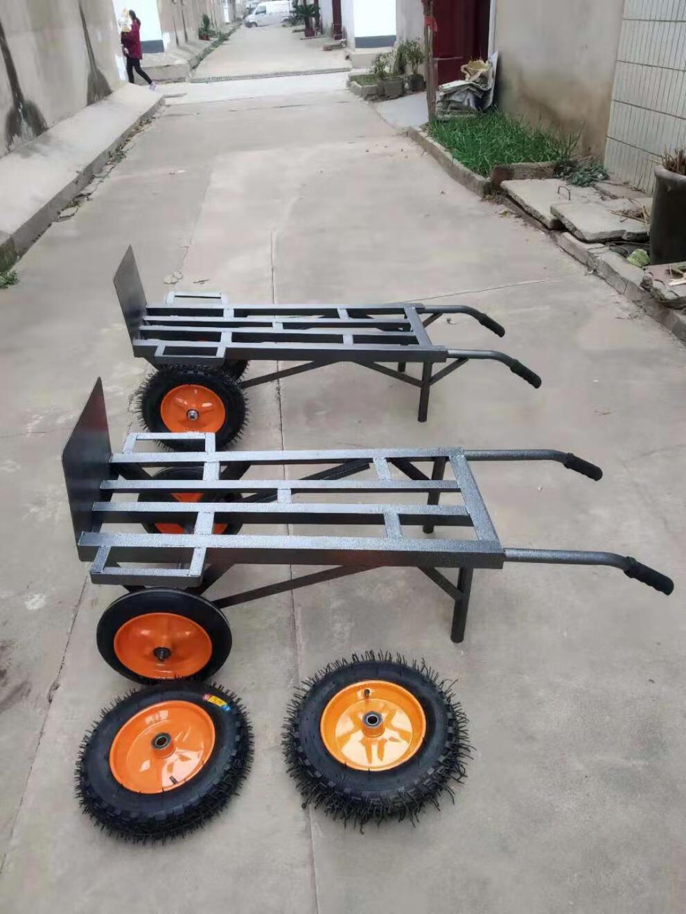 加厚老虎车二轮手推车载重王转运车搬运车物流车拉货车手拉车拖车角铁