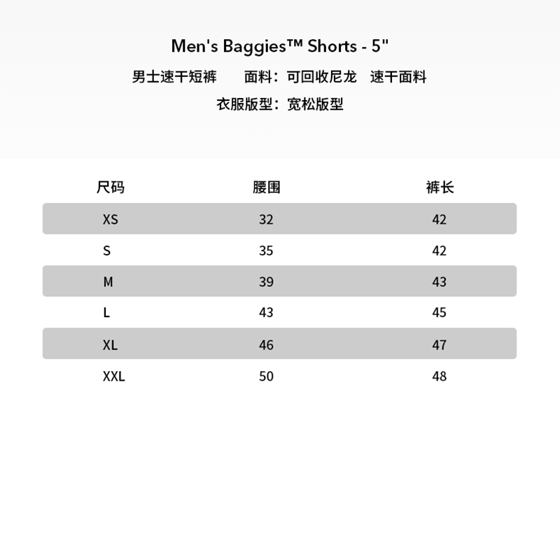 jd物流直达patagonia巴塔哥尼亚2020baggies速干透气多功能短裤5英寸