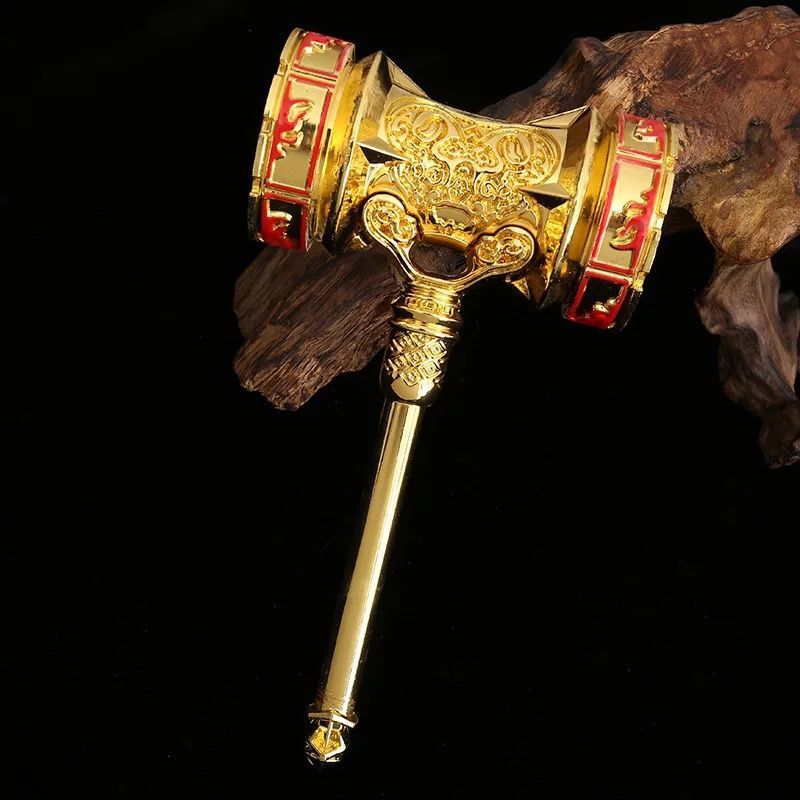 斗罗大陆周边武5器唐三闪光昊天锤动漫周边实心昊天锤儿童金属玩具