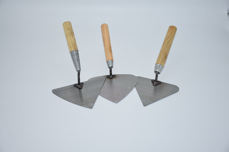 川岳砌墙工具三角铲尖大铲子瓦工刀砌砖东北大铲桃形铲砖刀偏铲 桃型