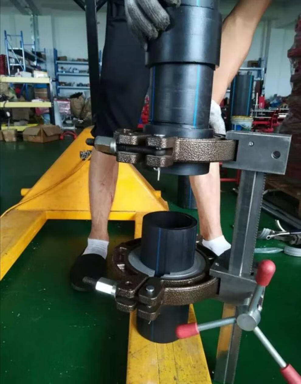 63315pe管虹吸同层排水紧管器承插焊机对接机电熔焊支架对口器