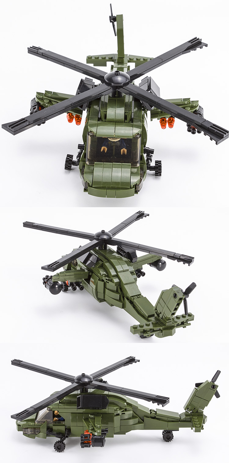 【618保价】乐··高(le·go)兼容中国武装直升机直20通用重型运输机
