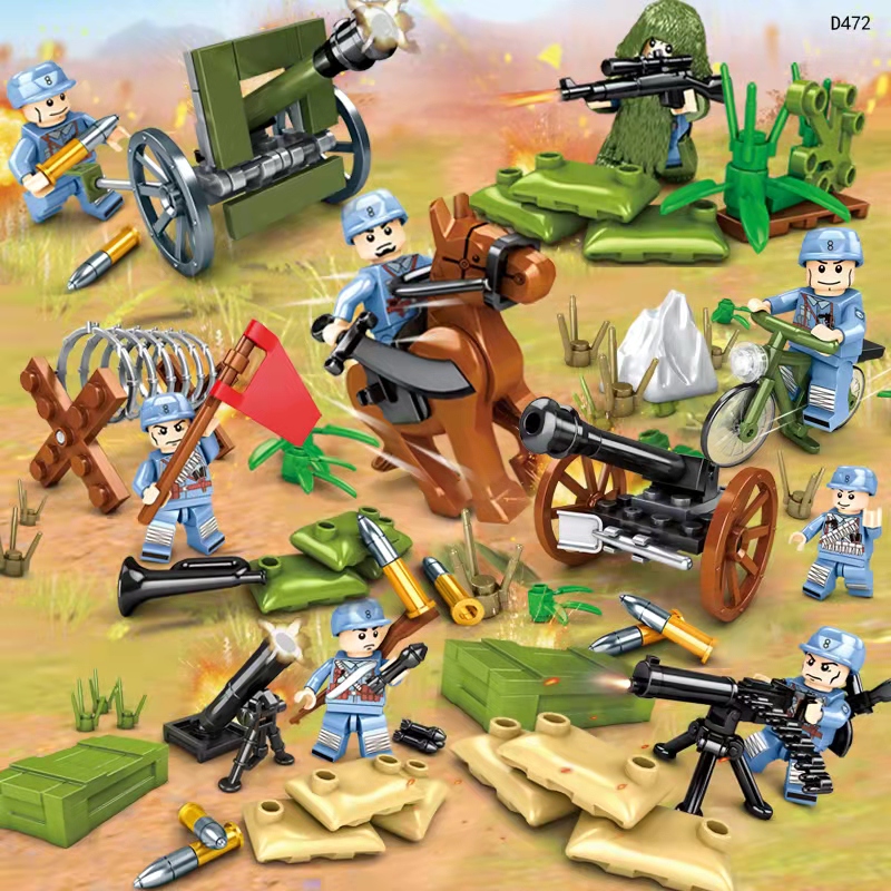 乐高lego抗美援朝血战长津湖积木铁血军魂八路军拼装男孩玩具军事