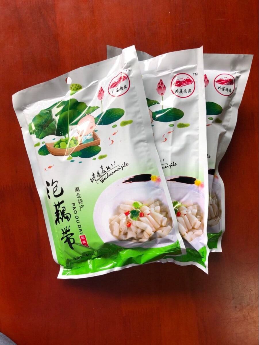 洪湖特产泡藕带酸辣泡椒新鲜连藕带整箱藕带批发零售400g/包 400g 一