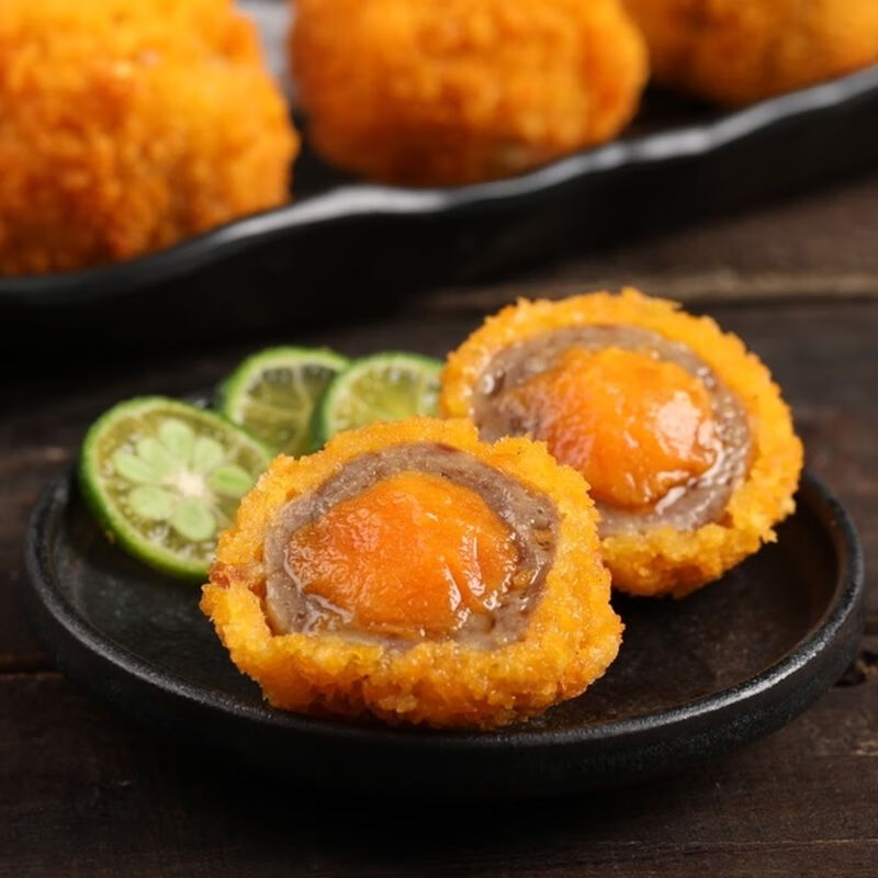 【严选年货好物】咸蛋黄虾滑 海底捞海鸭蛋虾丸虾球火锅食材 咸蛋黄