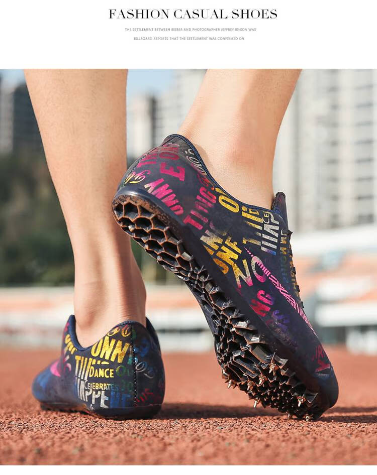 跳鞋三级跳加分提速钉鞋田径短跑男女子体考四项三级跳远跳高训练鸳鸯