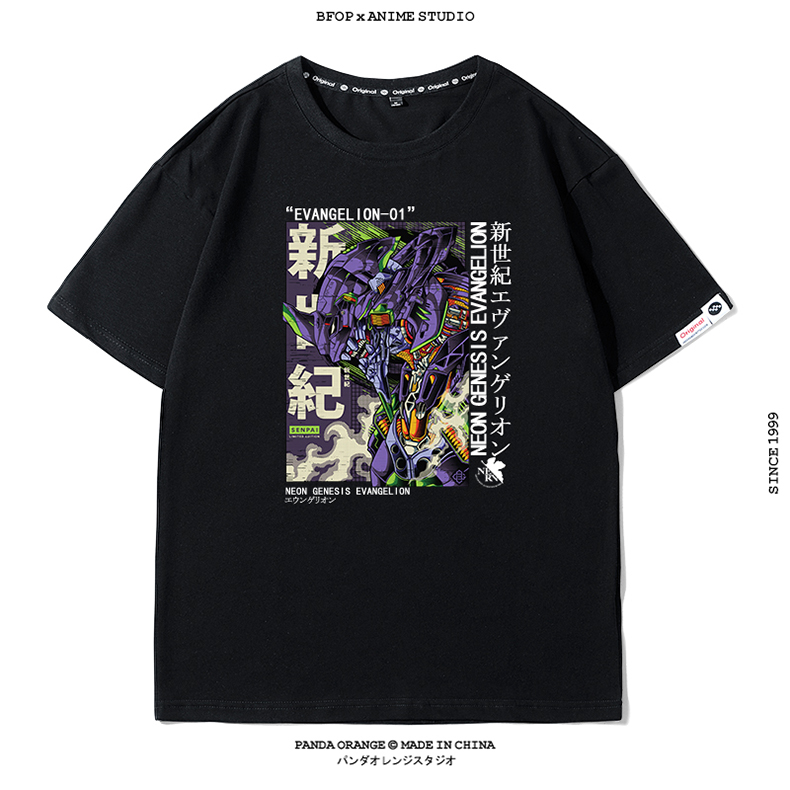 新世纪福音战士联名卫衣情侣装eva初号机卡通动漫周边男女款衣服白色