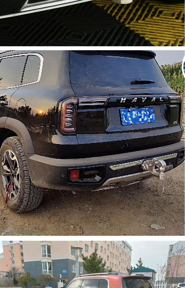 2021款哈佛哈弗大狗拖车钩内置拖车杠改装防撞梁后拖架专用牵引流氓钩