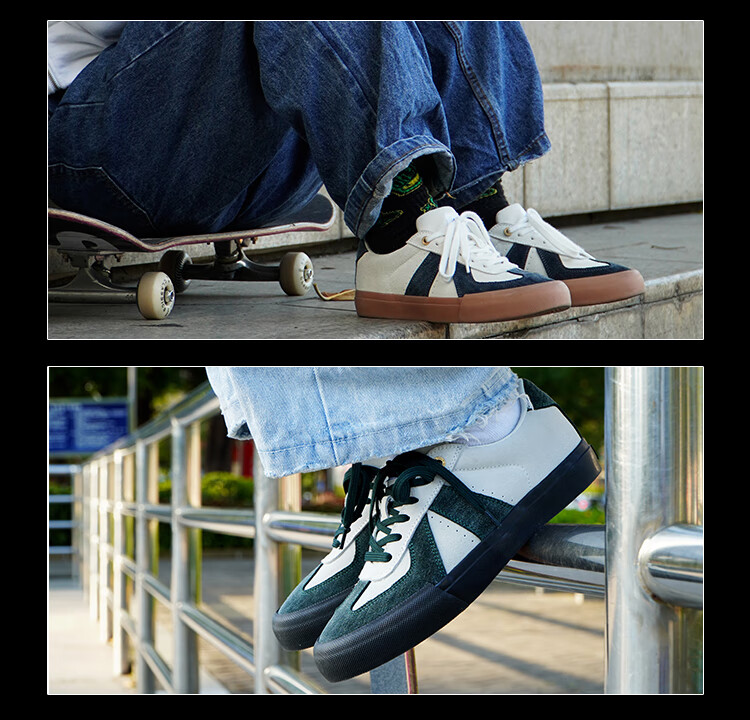 顽刻ollieskate翻毛皮耐磨低帮美式秋冬款小众男女滑板鞋青年中性男女