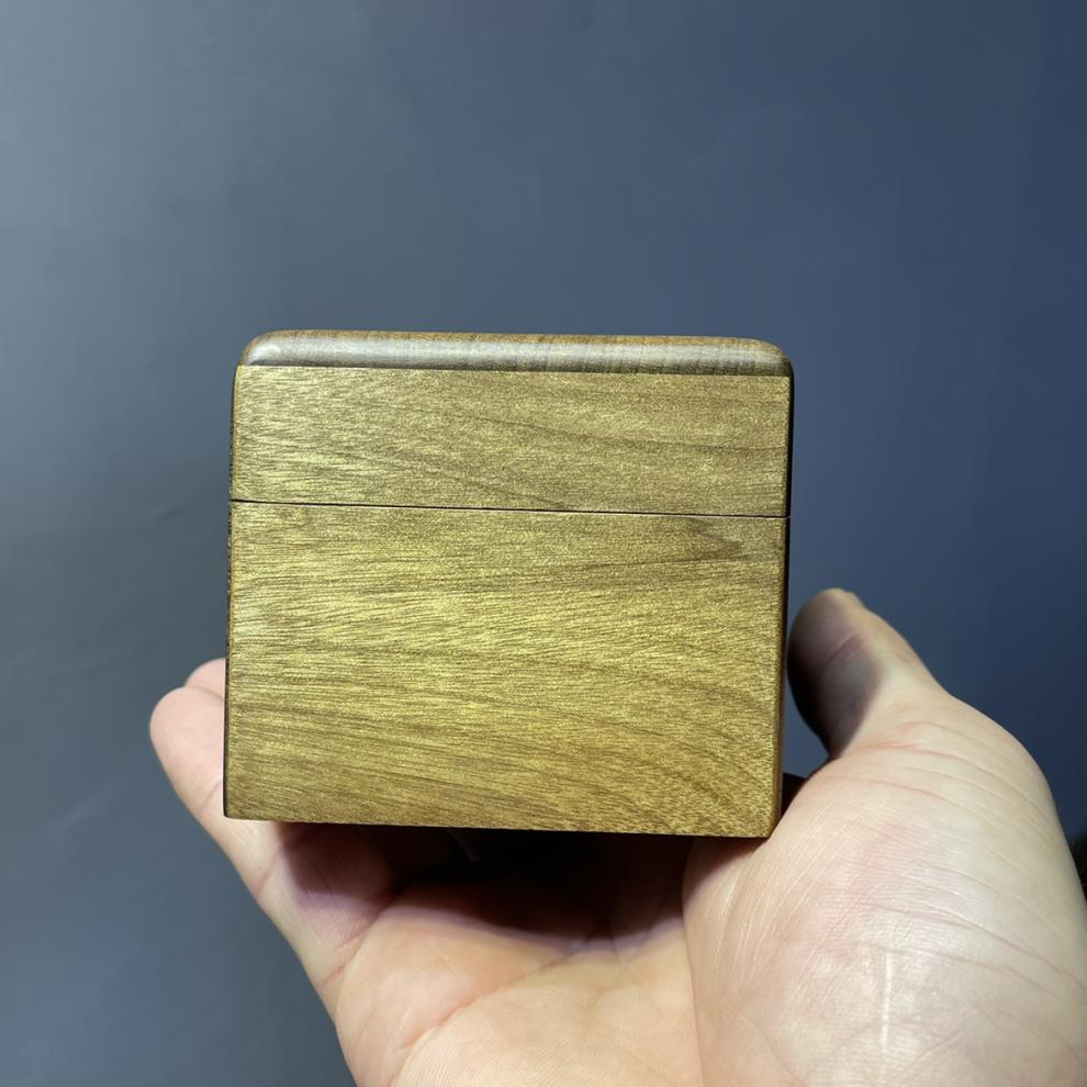 金丝楠木盒子首饰盒木盒礼盒收纳盒手表盒手串盒印章盒新款正方形10x