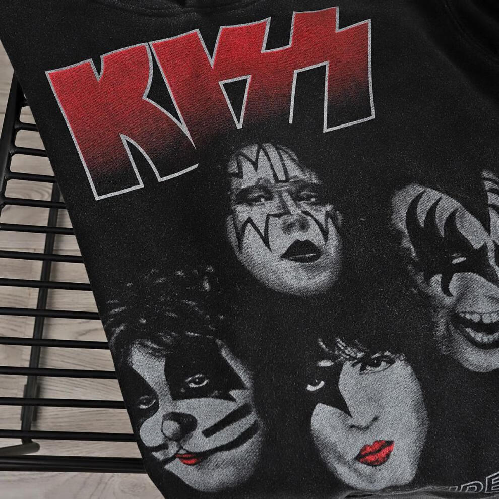 阁版vtg卫衣 fog曼森vtg卫衣枪花乐队古着vintage高街玛丽莲白鬼帽衫