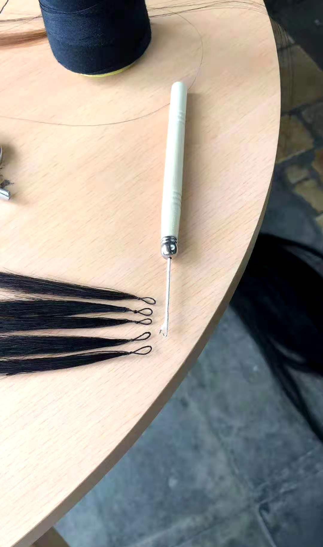 接发真发二代羽毛接发 微编织羽毛接发 6d二代羽毛 双线羽毛 顺发55cm