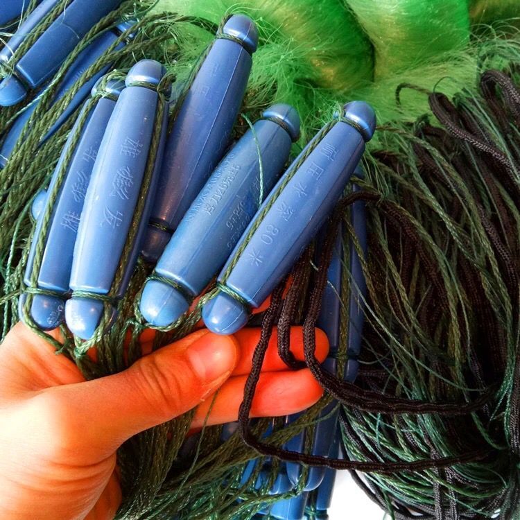 浮漂绳坠包坠4米5米6米高渔网丝网加重三层鱼网挂网 绳坠4米4指100米